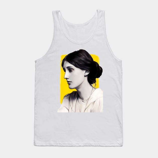 English author Virginia Woolf illustration Tank Top by Litstoy 